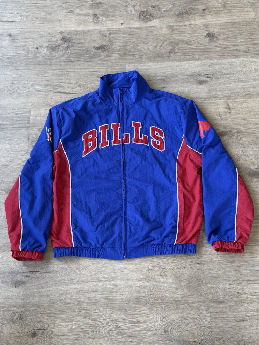 Vintage NFL Team Apparel Buffalo Bills Full Zip Jacket Medium Men’s Mesh Lined